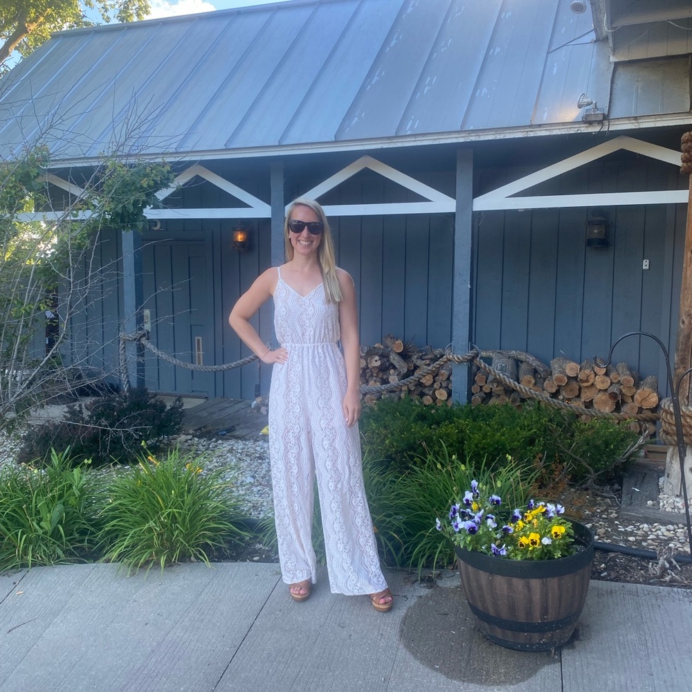Flying Tomato Lace Jumpsuit